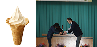 花の輪運動 ソフトクリームの売上の一部が花や木に!